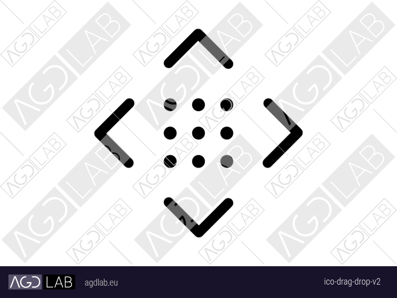 Drag drop alternative version icon