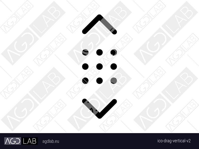 Drag vertical alternative version icon