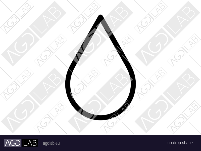 Drop shape icon