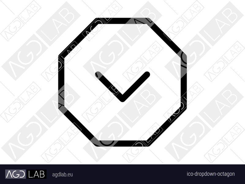 Dropdown octagon icon
