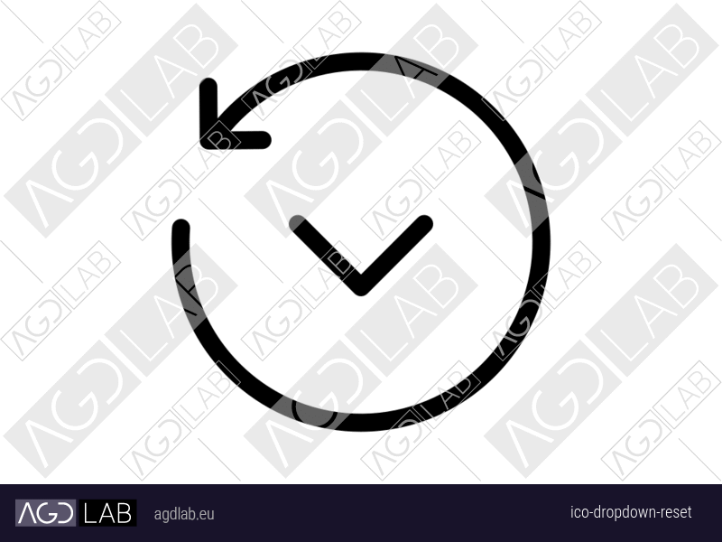 Dropdown reset icon