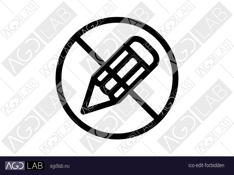 Edit forbidden icon