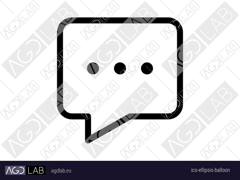 Ellipsis balloon icon