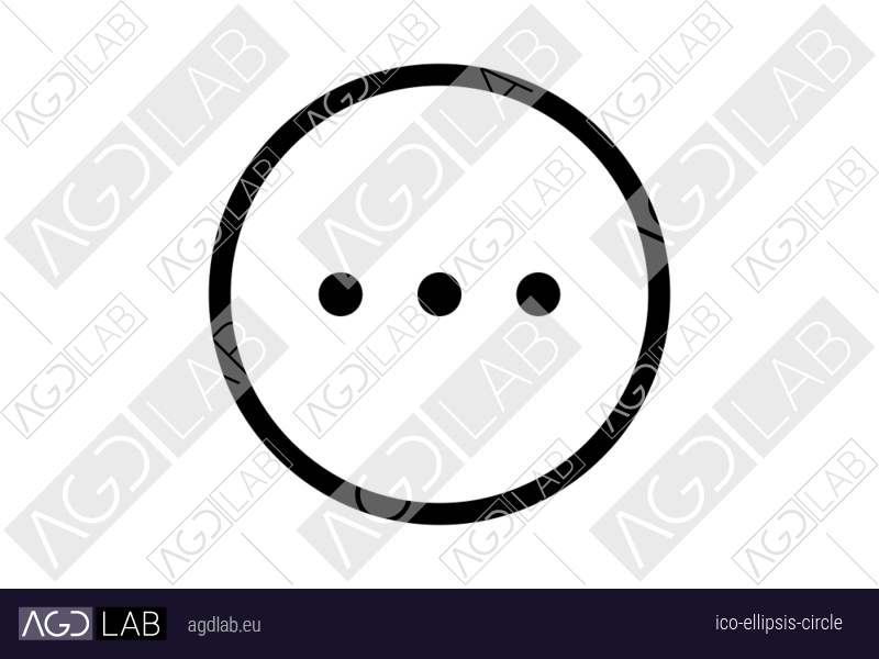 Ellipsis circle icon