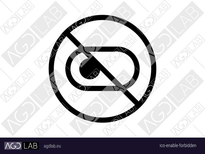 Enable forbidden icon