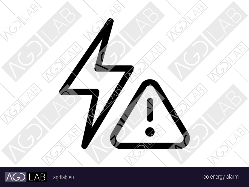 Energy alarm icon
