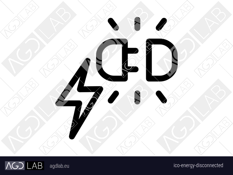 Energy disconnected icon