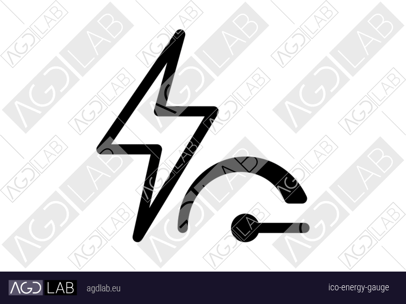 Energy gauge icon