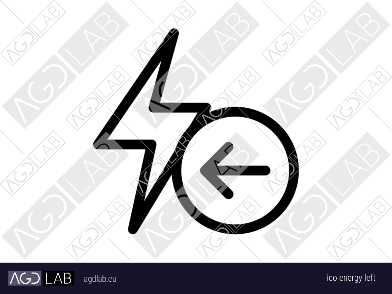 Energy left icon