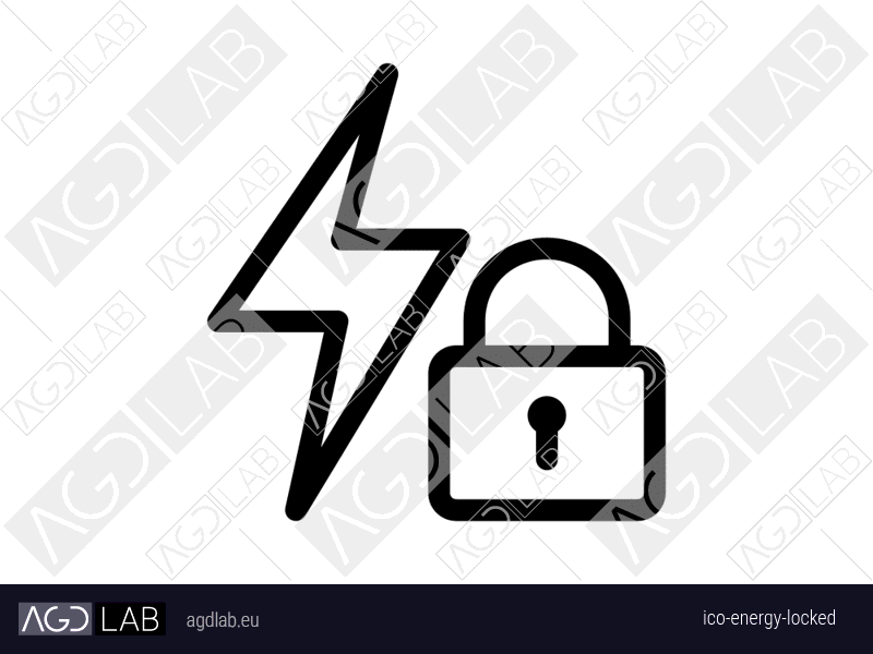 Energy locked icon