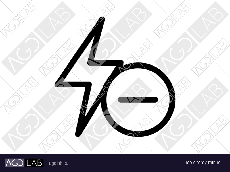 Energy minus icon
