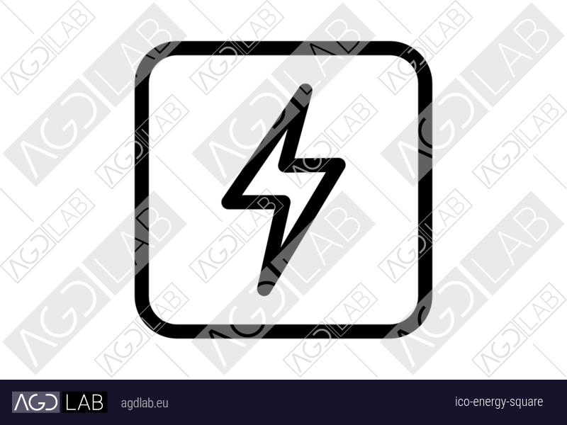 Energy square icon