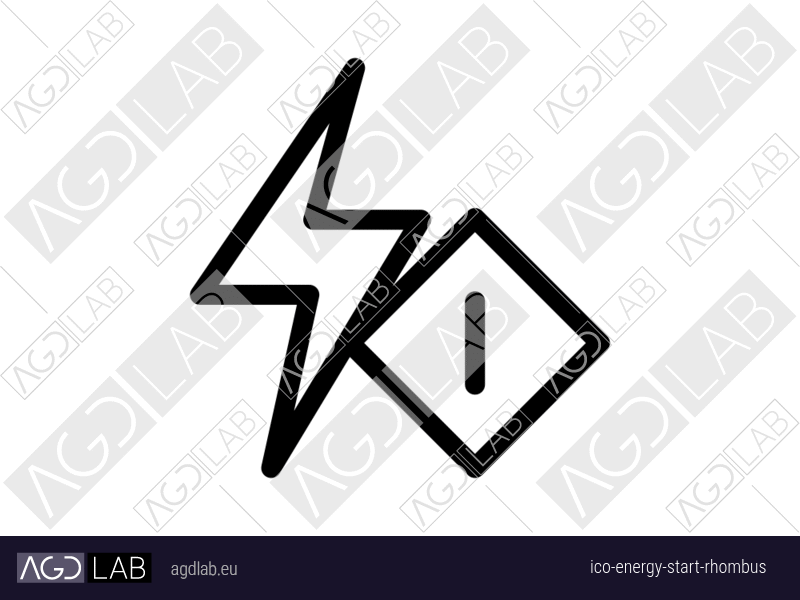 Energy start rhombus icon