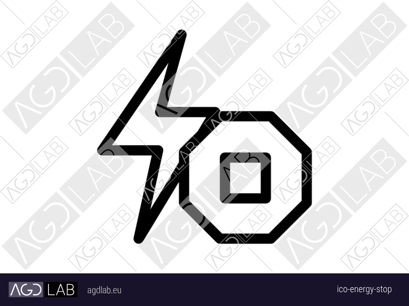 Energy stop icon