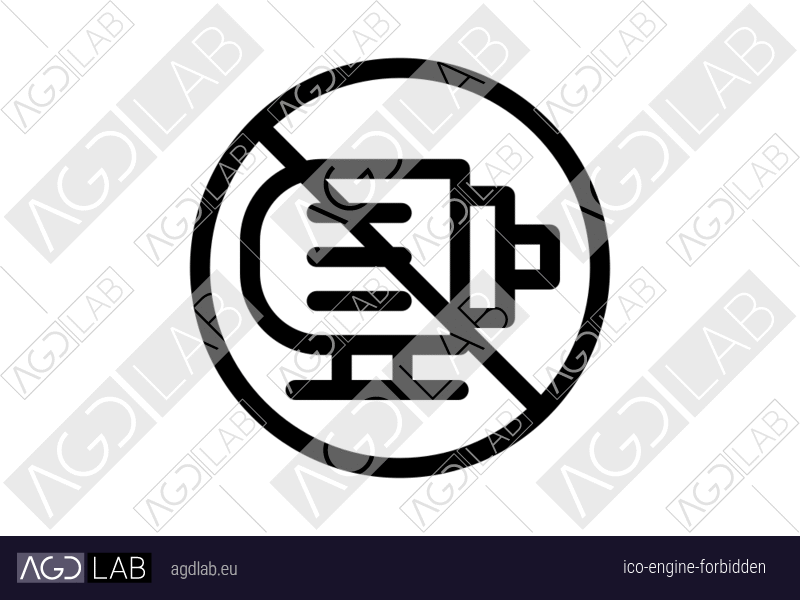 Engine forbidden icon