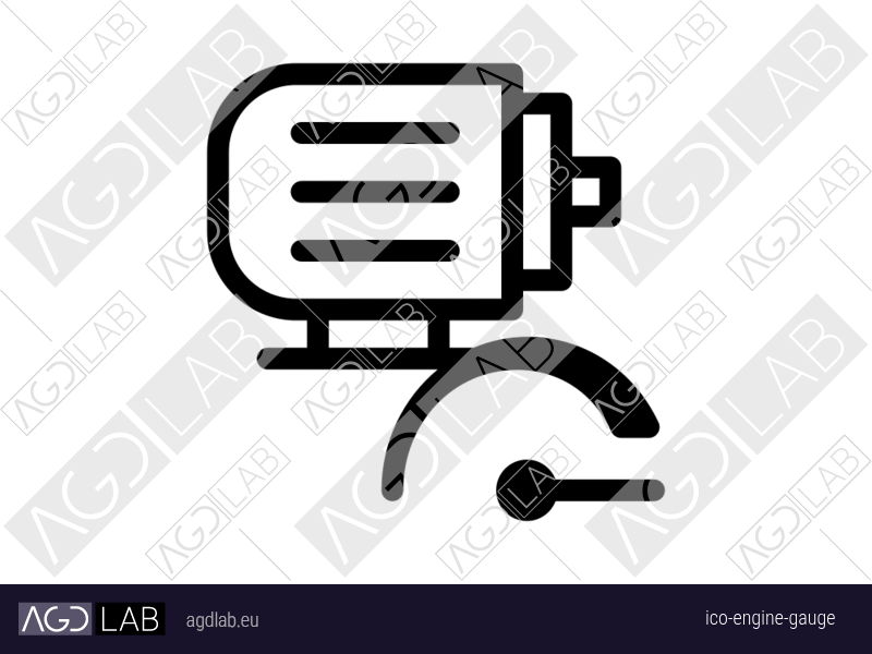Engine gauge icon