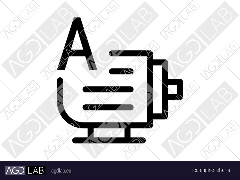 Engine letter A icon