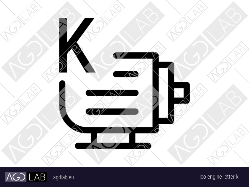 Engine letter K icon