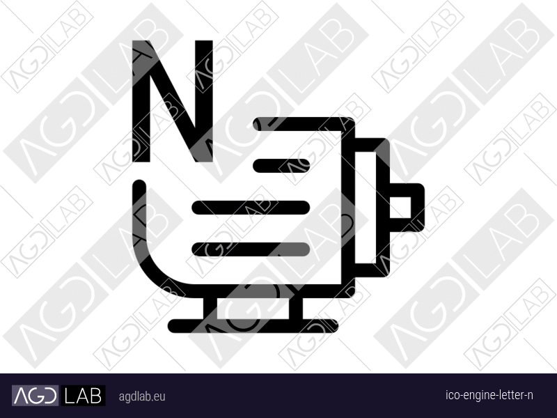 Engine letter N icon