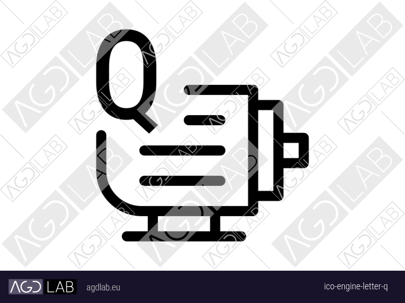 Engine letter Q icon