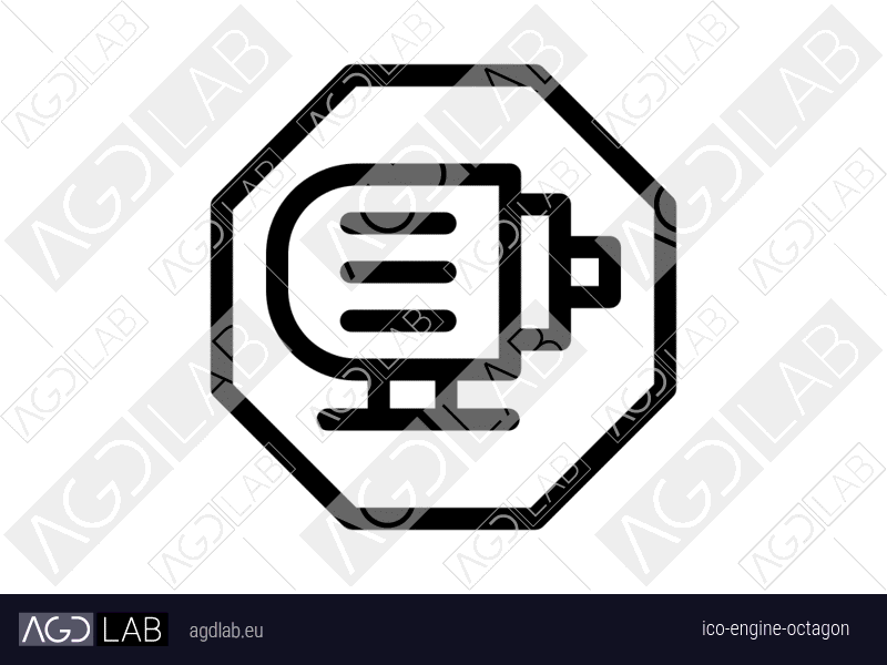 Engine octagon icon