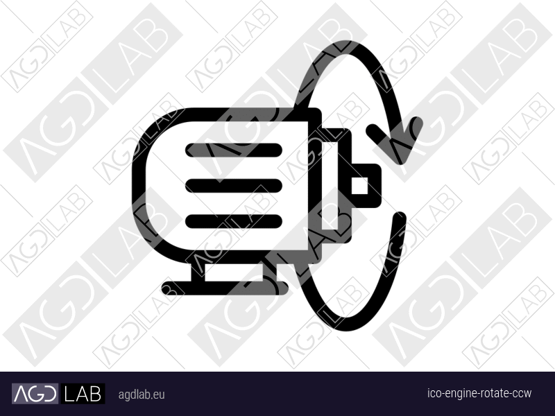 Engine rotate ccw icon