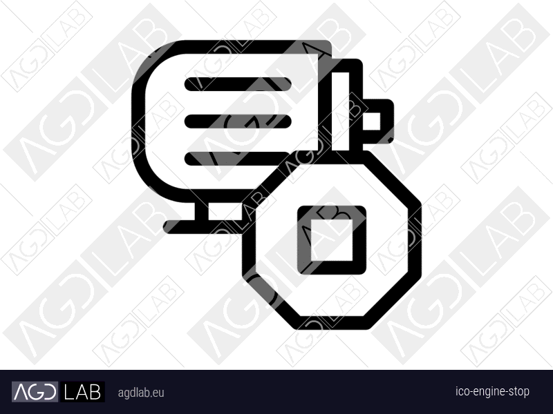 Engine stop icon