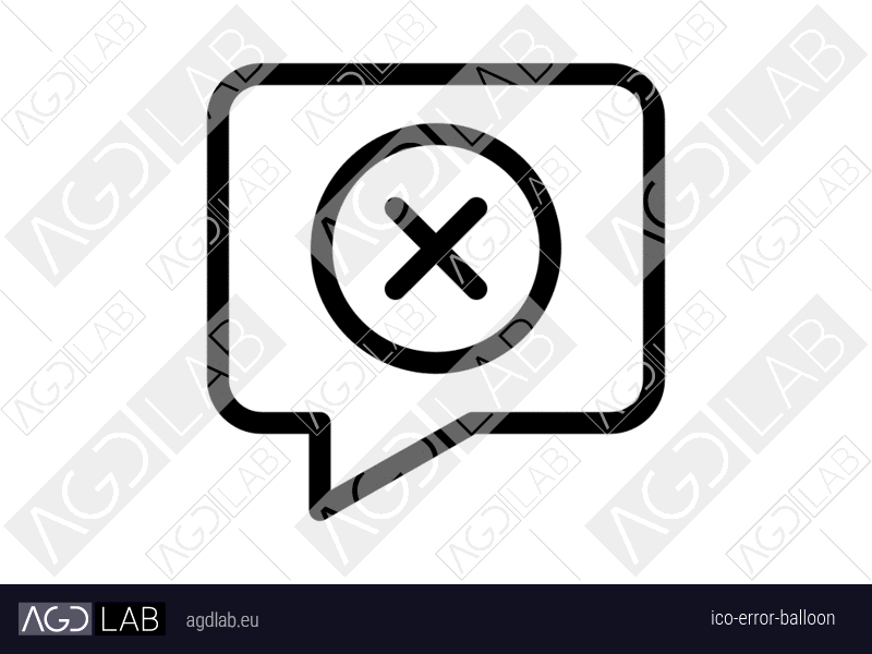 Error balloon icon