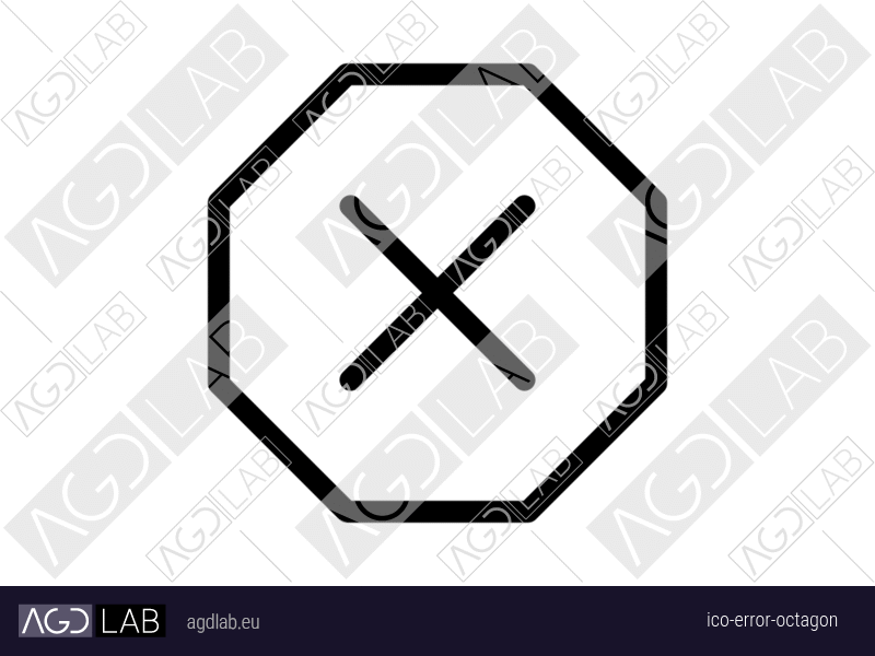 Error octagon icon