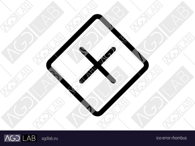 Error rhombus icon