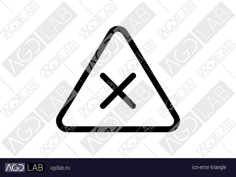 Error triangle icon
