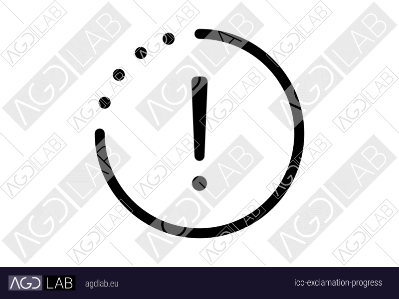 Exclamation progress icon