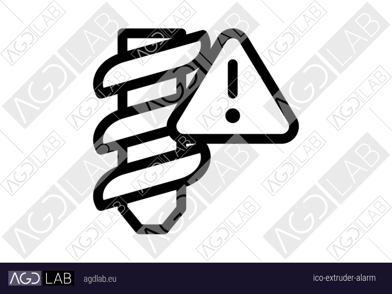 Extruder alarm icon