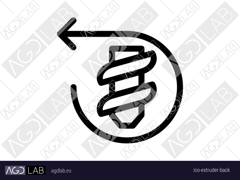Extruder back icon