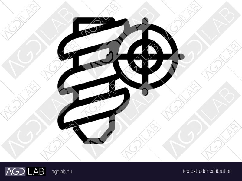 Extruder calibration icon