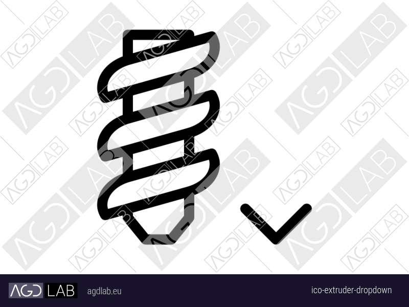 Extruder dropdown icon