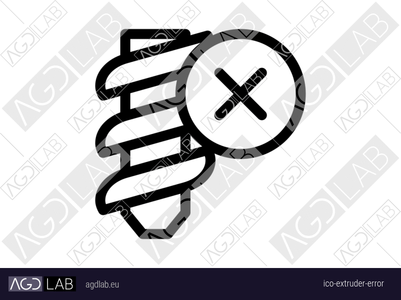 Extruder error icon
