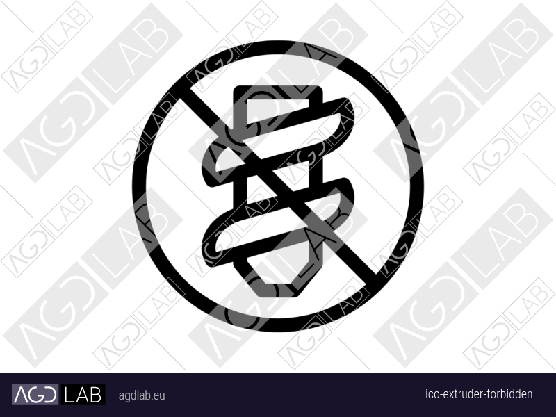 Extruder forbidden icon