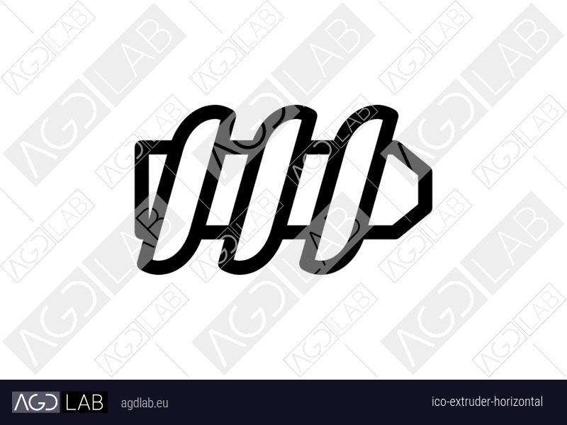 Extruder horizontal icon