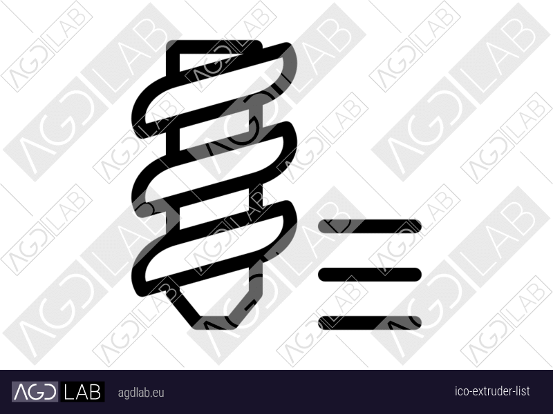 Extruder list icon