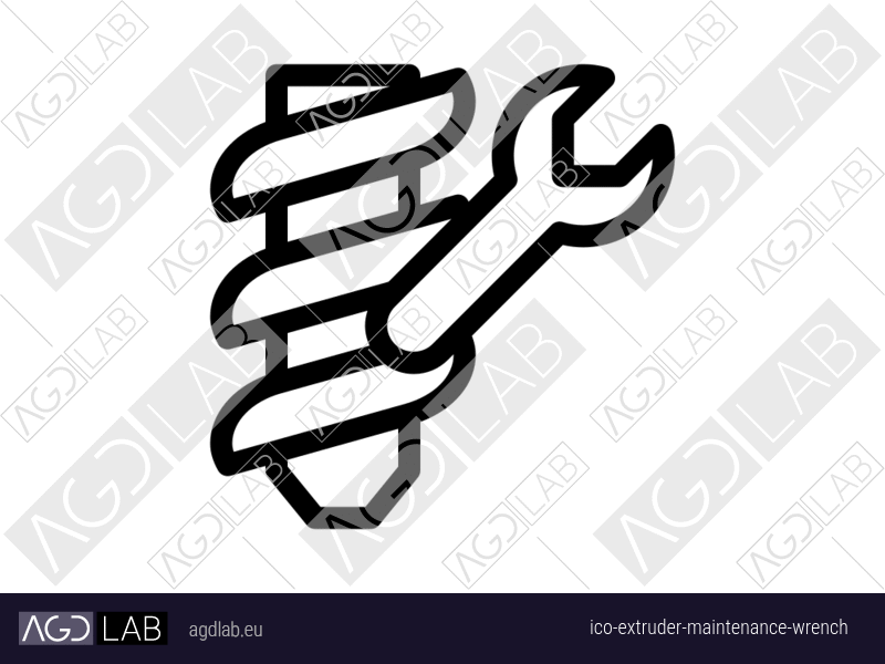 Extruder maintenance wrench icon