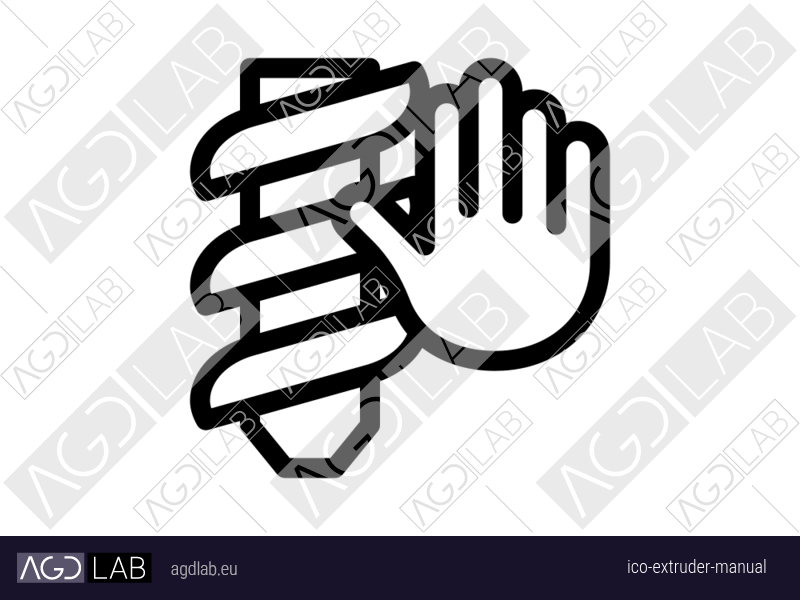 Extruder manual icon