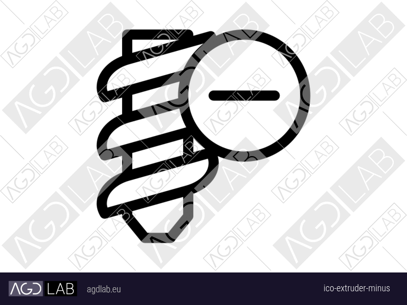 Extruder minus icon