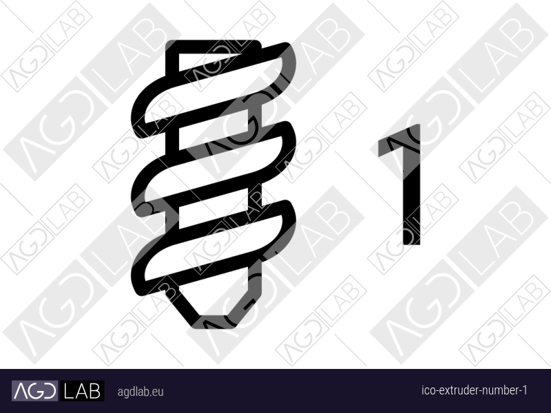 Extruder number 1 icon