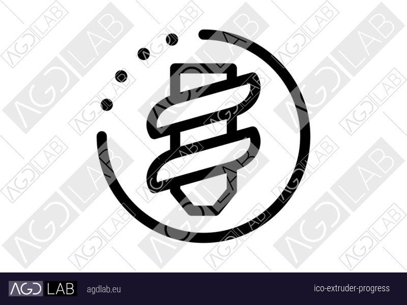 Extruder progress icon