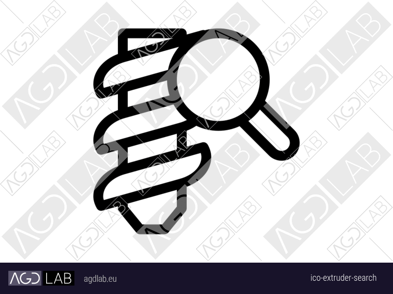 Extruder search icon