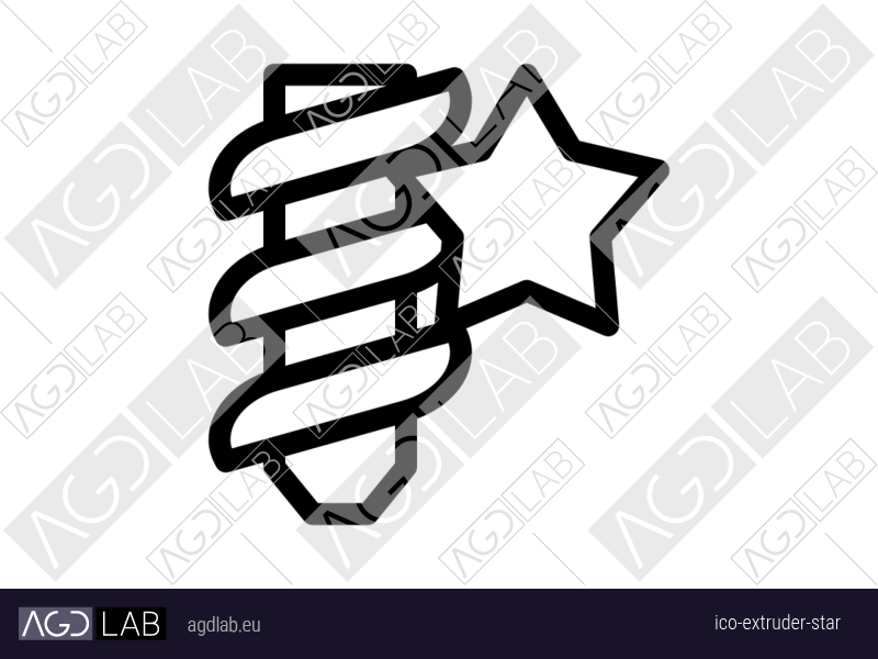 Extruder star icon