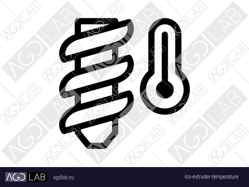 Extruder temperature icon