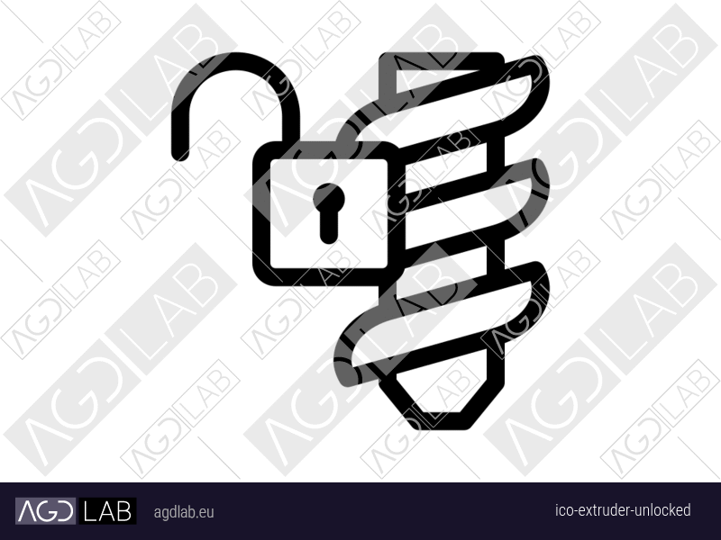 Extruder unlocked icon