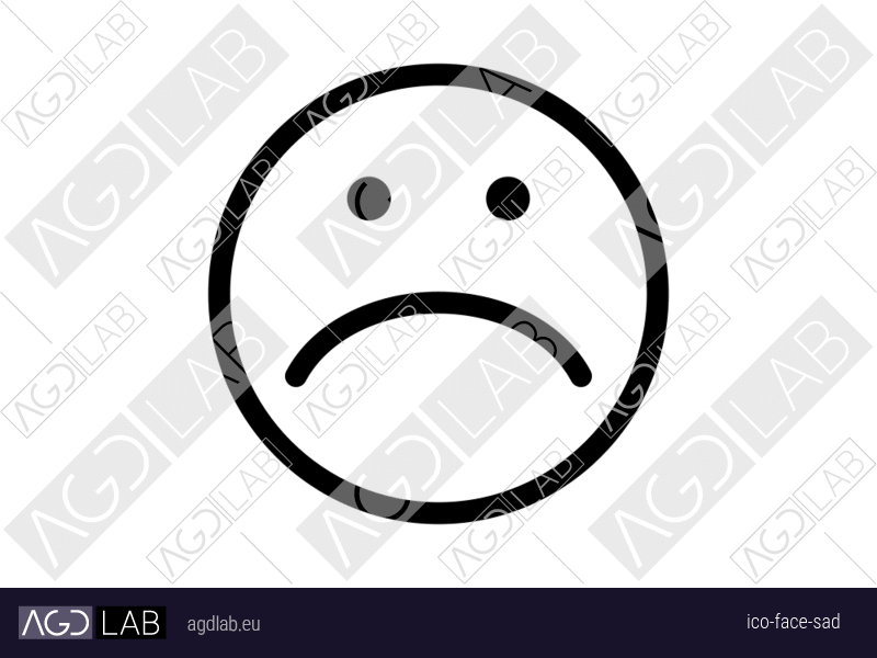 Face sad icon